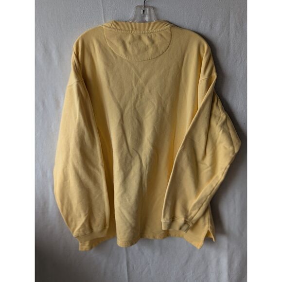 Eddie Bauer Ebtek Sweat Shirt Yellow Men's Medium - Picture 9 of 11
